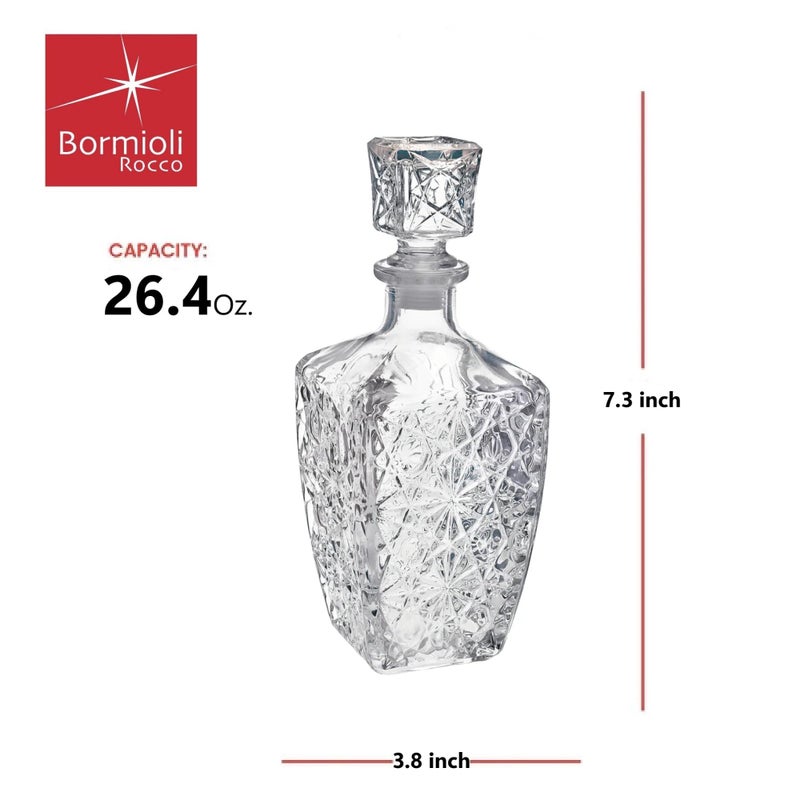 Bormioli Rocco ديكانتر بورميولي روكو ديدالو بسعة 26-1/3 أونصة مع سدادة - Image 2