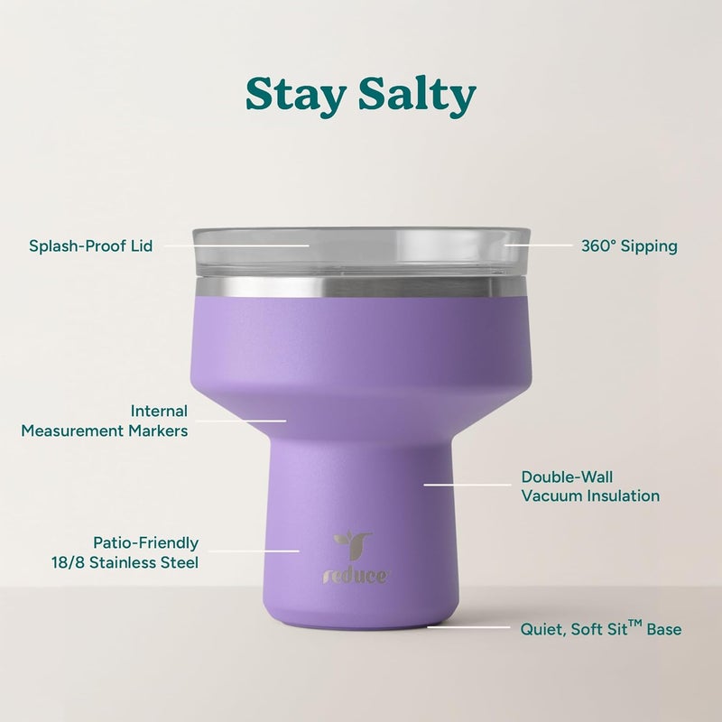 Updated modern design REDUCE SALTINI TUMBLER 16oz PC PURPLE PUNCH Flexible varied design - Image 3