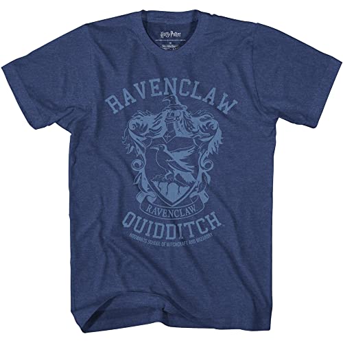 Harry Potter Ravenclaw Quidditch Team Boys Youth T-Shirt (MD, Navy Heather) - Image 2