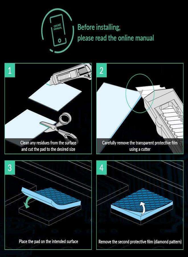 أركتيك وسادة حرارية ARCTIC TP-3: وسادة حرارية عالية الأداء، 200 × 100 × 1 مم (قطعتان) - وسادة حرارية بسماكة 1 مم، عالية الأداء، ناعمة للغاية، مثالية لملء الفراغات، آمنة الاستخدام - أزرق - Image 2