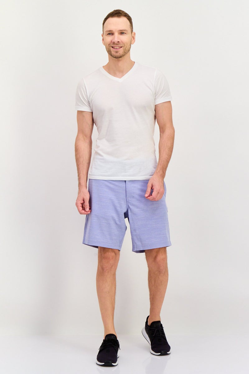 Tailorbyrd Men Sportswear Fit Golf Shorts, Light Blue - Image 3