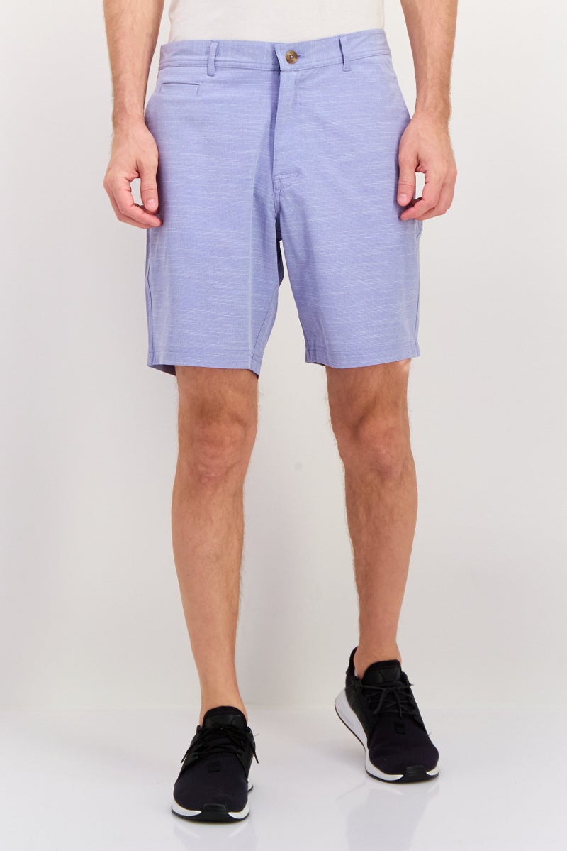 Tailorbyrd Men Sportswear Fit Golf Shorts, Light Blue - Image 1