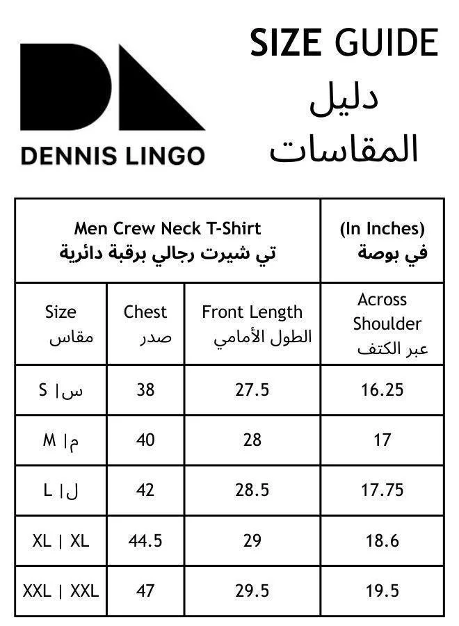 Dennis Lingo Men'S Blue Cotton Blend Textured Regular Fit T-Shirt