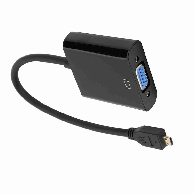Micro HDMI to VGA Video Converter Adapter 1080P for Raspberry Pi 4B with Power Supply FunctionMicro HDMI to VGA - Image 3
