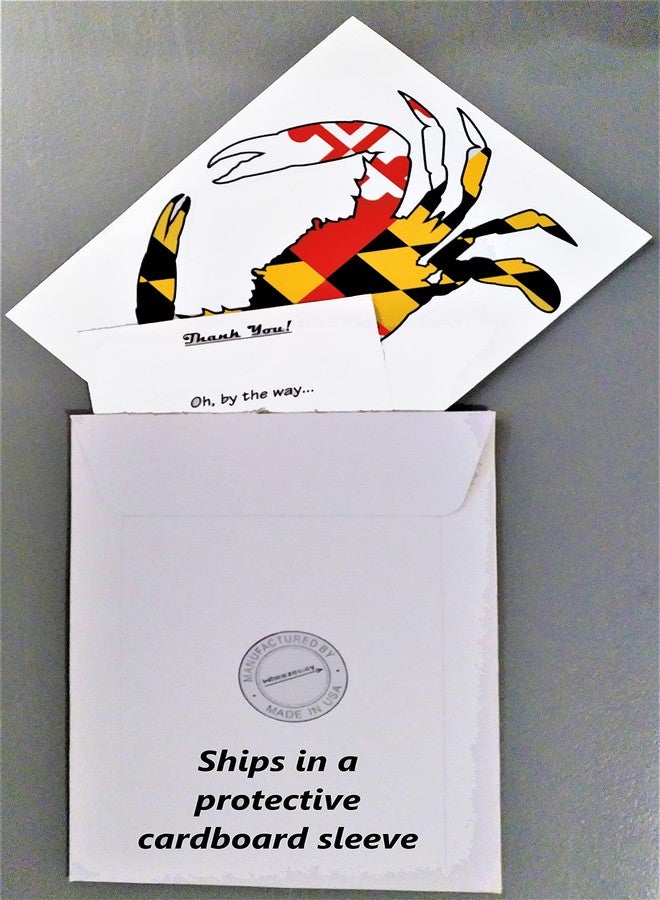 Maryland Crab Sticker ( 7 x 5.5 ) MD State Flag Decal Wheezeway - Image 5