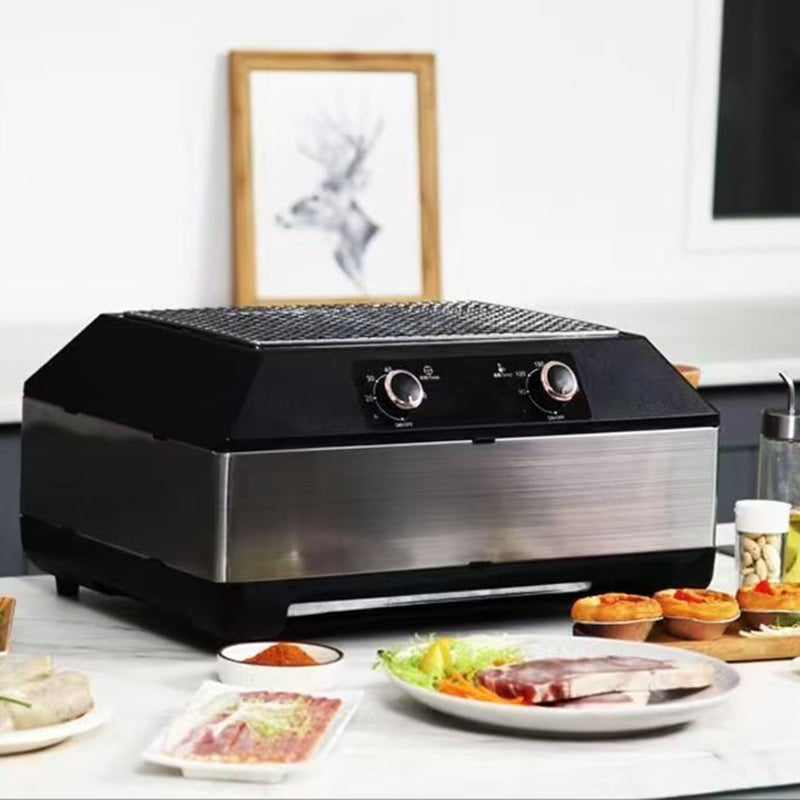 ETG Premium American Electric BBQ Grill - Compact Countertop Rotisserie Oven for Juicy Rotisserie Chicken, Meats & Vegetables, Perfect for Backyard Grilling & Home Cooking - Image 5