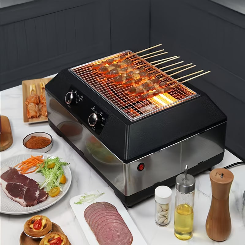 ETG Premium American Electric BBQ Grill - Compact Countertop Rotisserie Oven for Juicy Rotisserie Chicken, Meats & Vegetables, Perfect for Backyard Grilling & Home Cooking - Image 4