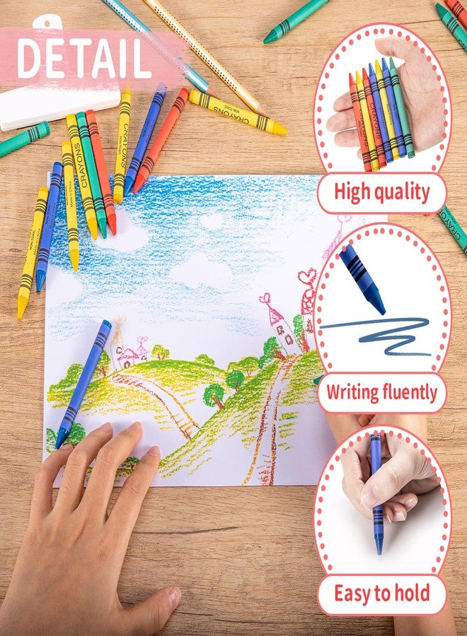 COCPOK 72 Pack Jumbo Crayons, 4 Colors, 288 Total, Small Packs, Kids Coloring, Party Favors, Easy to Hold - Image 5