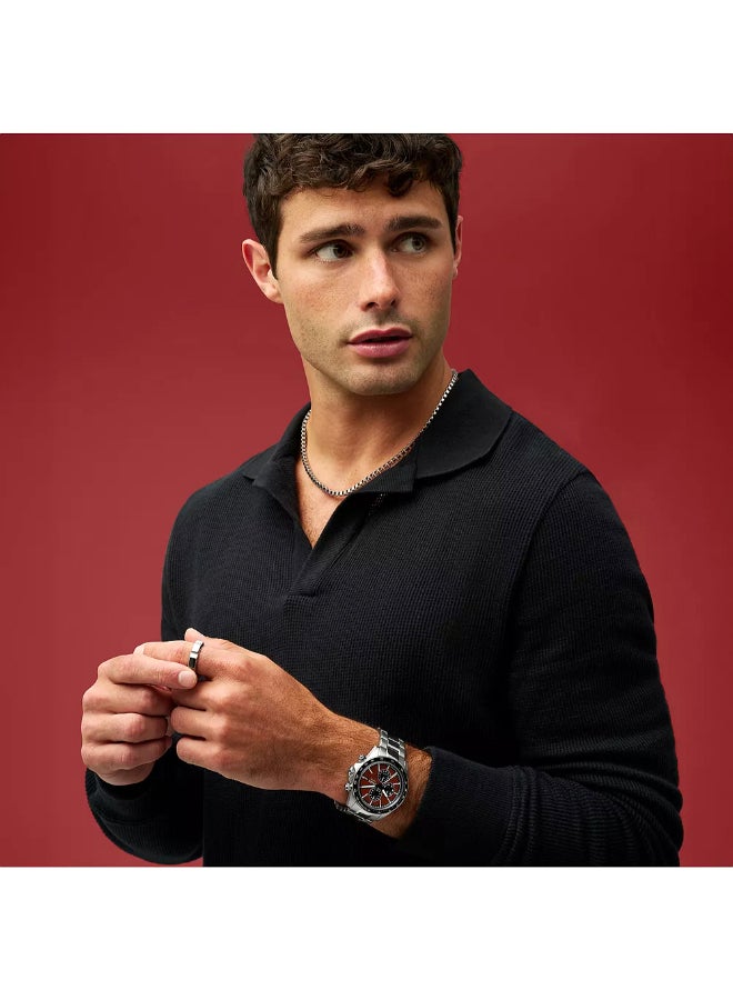 FOSSIL Men Autocross Multifunction Stainless Steel Watch BQ2895 - 42mm - Image 4
