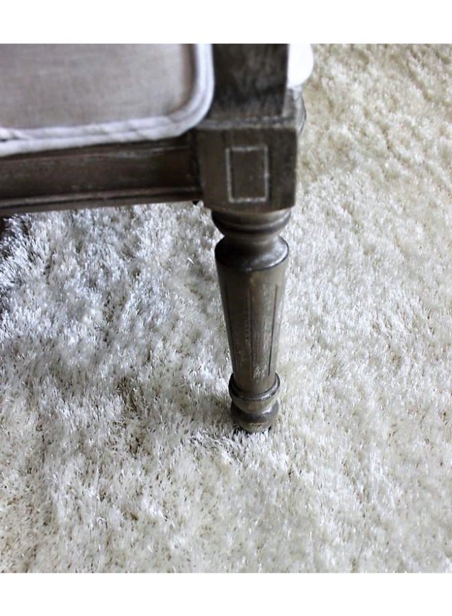 HANDPICKED FURNITURE Handpicked Furniture Fluffy White Rug, Ultra Soft Area Carpets For Bed Room, Living Room, And Dining Room, Antislip Floor Carpets, Easy To Clean, Made In Turkey - Image 2