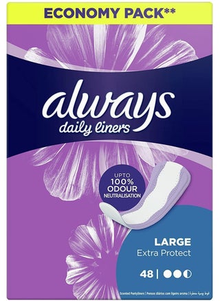 Extra Protect Daily Liners Large Scented 48 Piece - pzsku/ZF9B05ECE0159B26A292DZ/45/_/1708685577/8658190f-e2f4-4d3f-88ca-b434f558d8fc