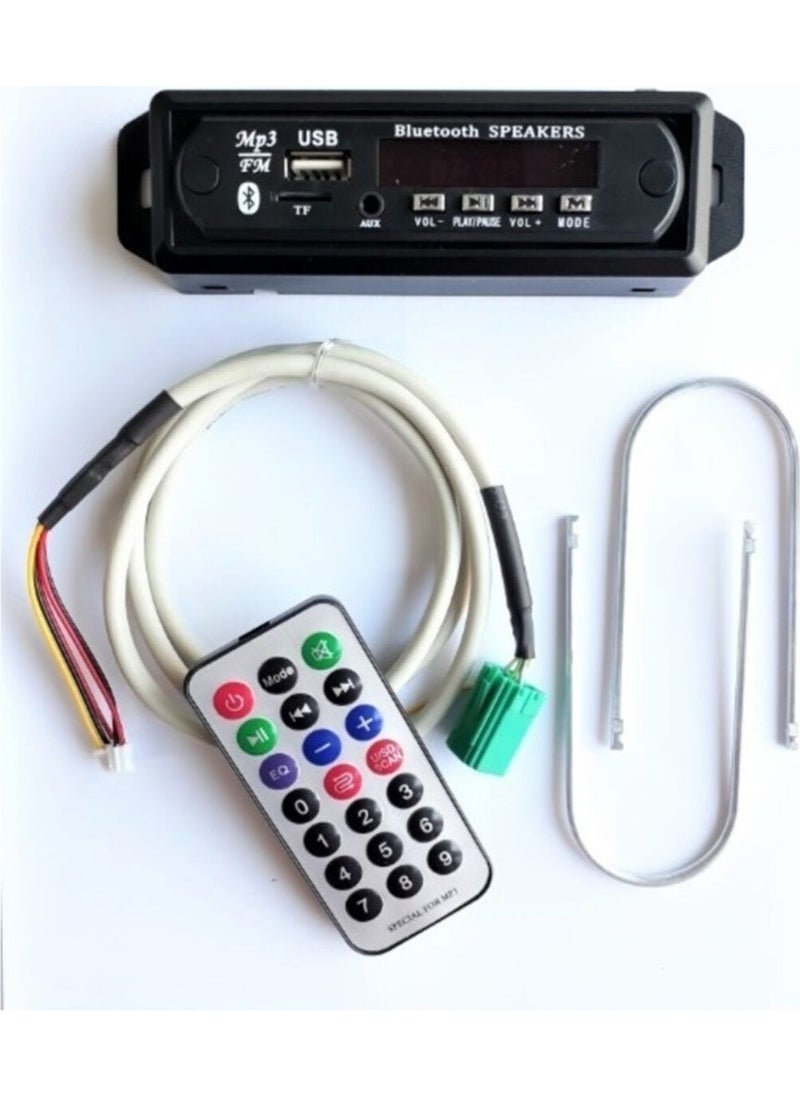 Autoline 30 Watt Renault Megane-Clio USB Aux Player 12V Bluetooth with Microphone 2 Years 