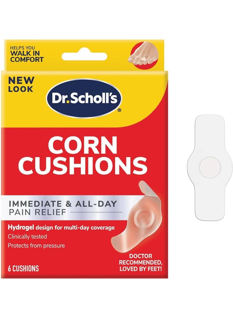دكتور شولز Dr. Scholl's DuraGel Corn Cushion Immediate & All Day Pain Relief 6ct - Image 1