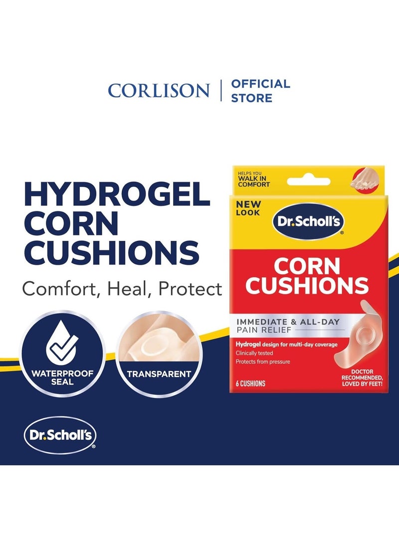 دكتور شولز Dr. Scholl's DuraGel Corn Cushion Immediate & All Day Pain Relief 6ct - Image 5