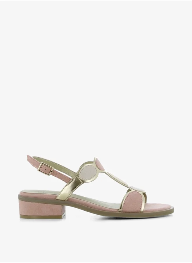 اس جي Women's Colourblock Sandals with Hook and Loop Closure