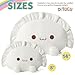 Ditucu Cute Dumpling Plush Pillow Funny Food Soup Stuffed Animal Plushies Toys Soft Hugging Gifts for Kids White 8 inch - Image 4