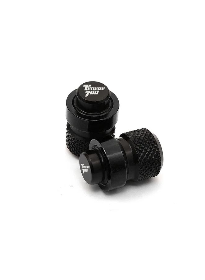 CNC Aluminum Tire Valve Caps Air Valve Cap Tire Lever Black for Motorcycle 2019 2022 - Image 4