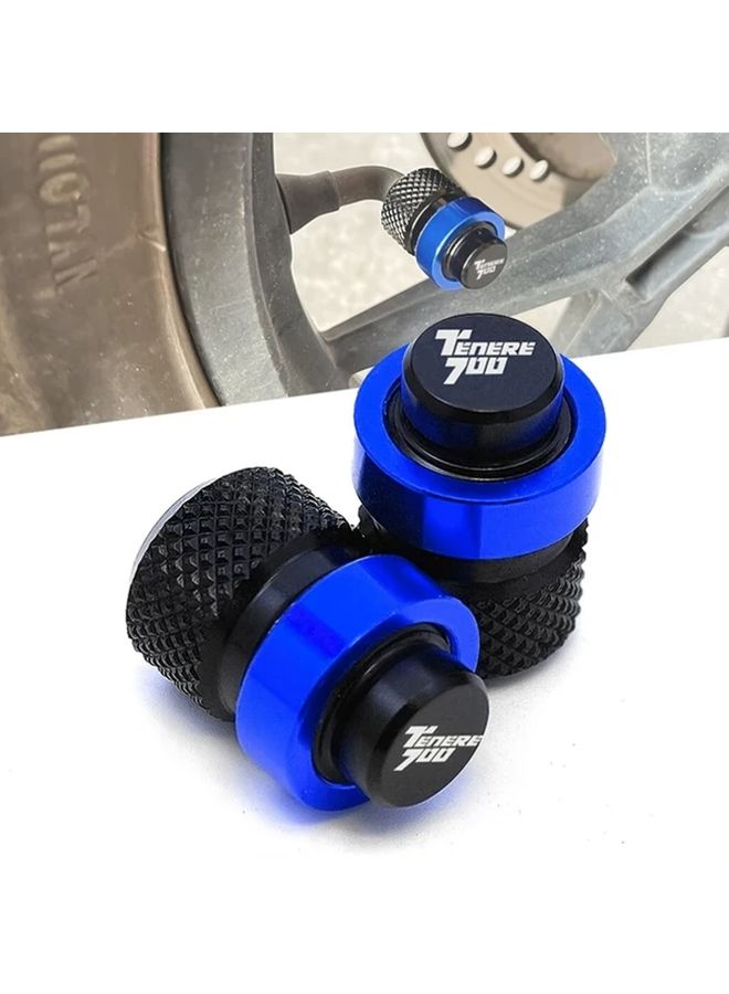 CNC Aluminum Tire Valve Caps Air Valve Cap Tire Lever Black for Motorcycle 2019 2022 - Image 1