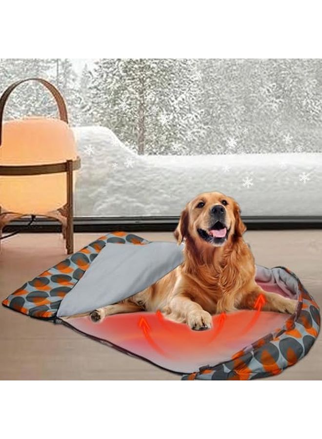 Heated Dog Bed with Removable Washable Cover Portable Thermal Sleep Bag for Dogs - Image 5
