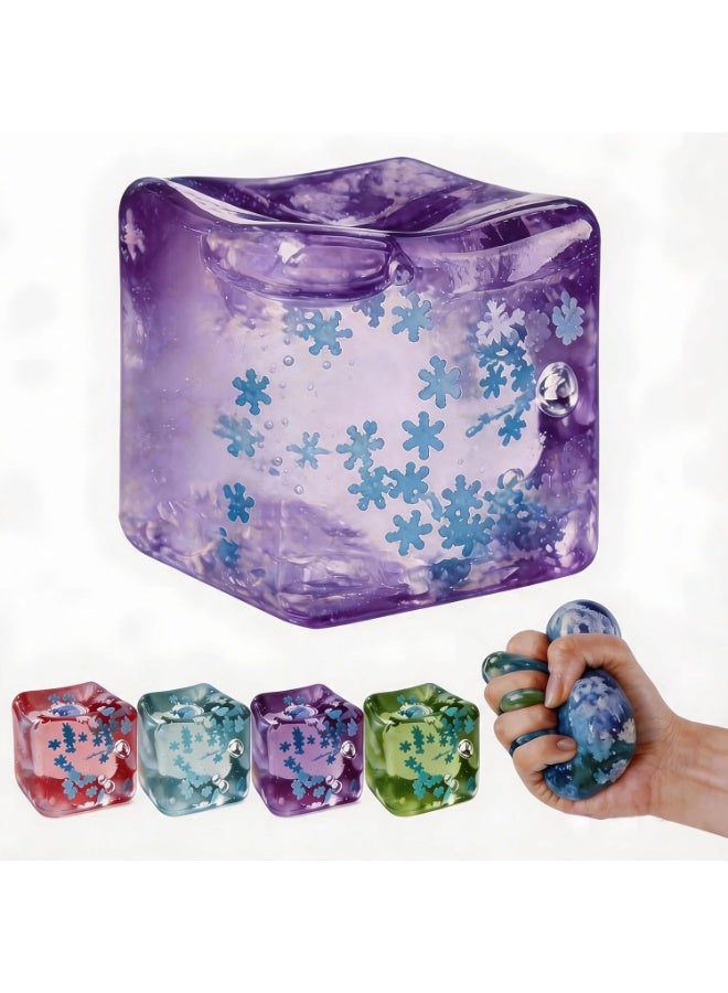 Squishy Stress Cube Sensory Toy 5cm - Slow Rising Ice Cube for Anxiety Relief, Kids & Adults - Image 1