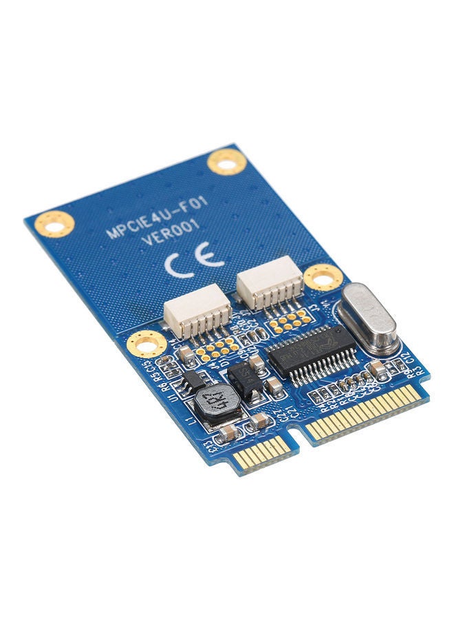 NIBEMINENT Mini PCI-E To Dual USB Adapter USB2.0 Converter Expansion Card Multicolour - Image 2