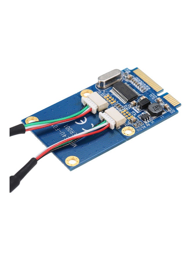 NIBEMINENT Mini PCI-E To Dual USB Adapter USB2.0 Converter Expansion Card Multicolour - Image 4