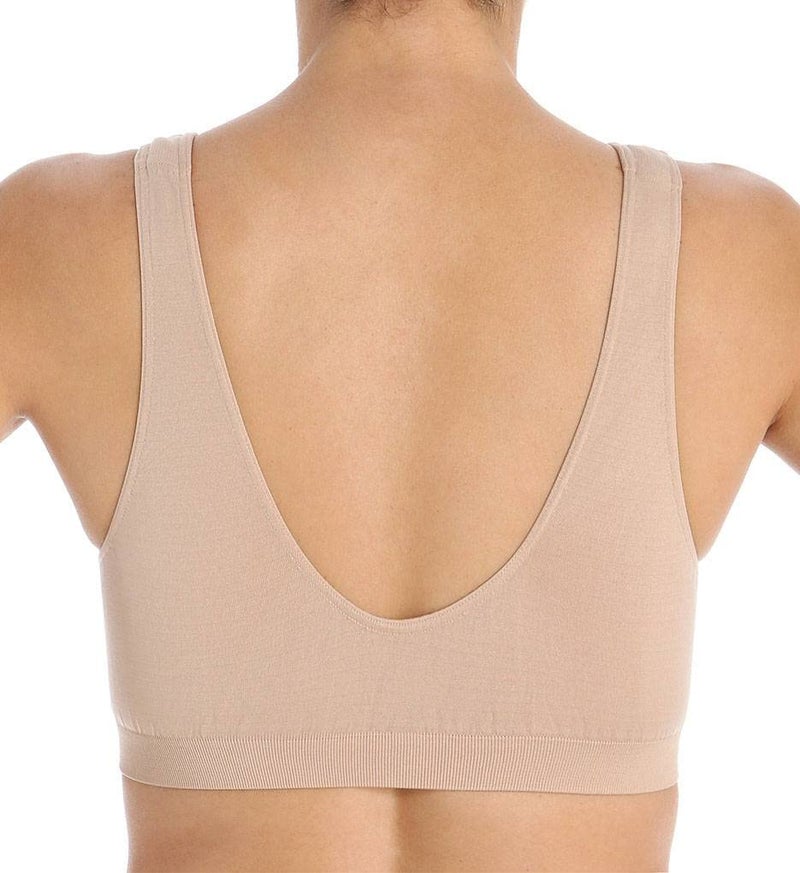 Bali Women's Comfort Revolution Seamless Crop Top, Nude, Large - Image 4