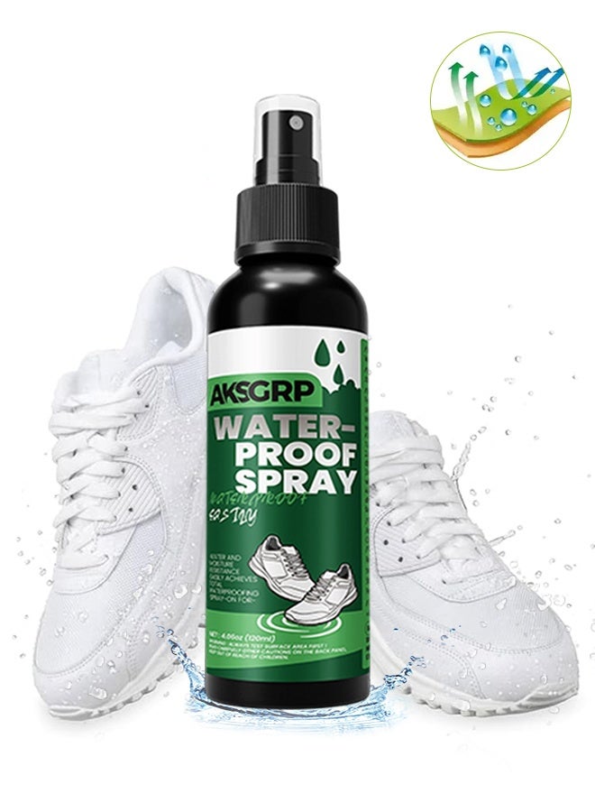 AKSGRP Shoe Protector Spray – Waterproof & Stain Repellent for Sneakers, Boots, Leather, Suede, Canvas & Fabric – Long-Lasting Shoe Waterproofing Spray - Image 1