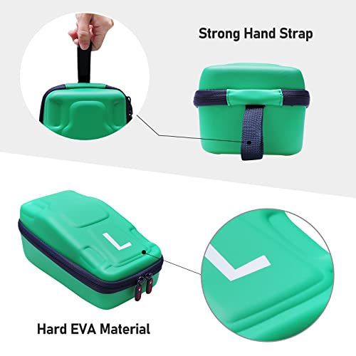 XANAD Hard Case for Nintendo Switch Mario Kart Live: Home Circuit Mario Set Luigi Set- Green Storage Bag - Image 4