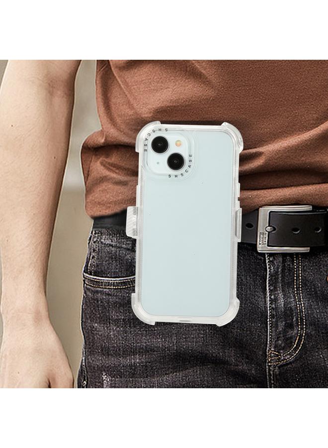 S-TOP Case For iPhone 13 Frosted PC+TPU Phone Case with Back Clip - Image 2