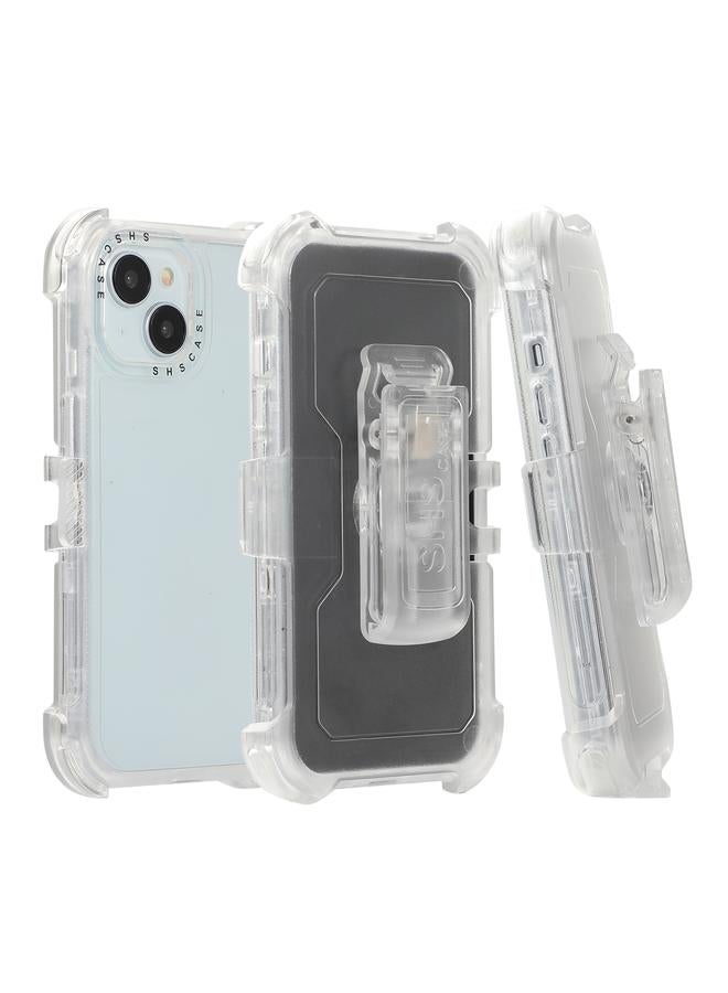 S-TOP Case For iPhone 13 Frosted PC+TPU Phone Case with Back Clip - Image 5