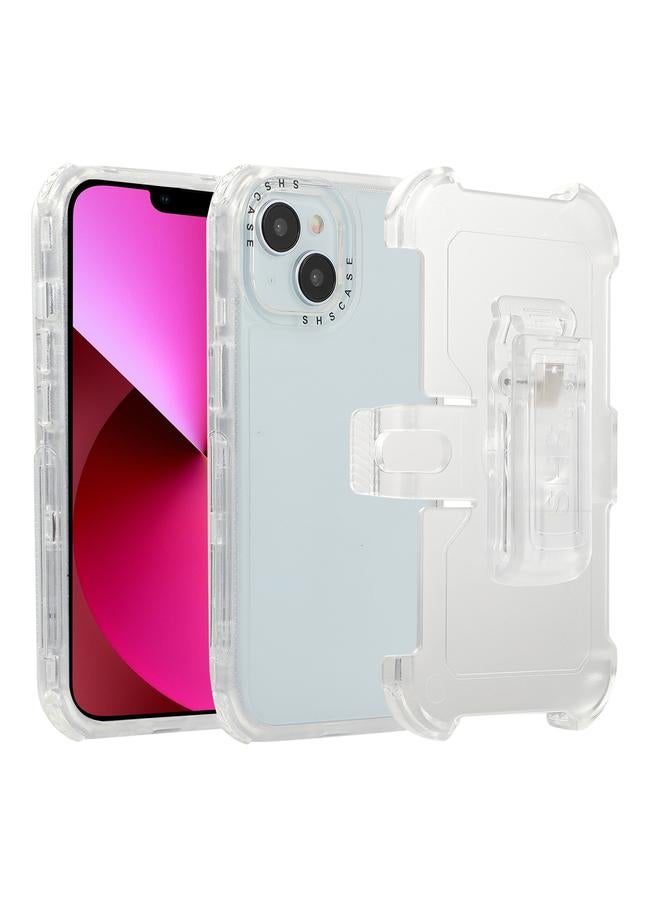 S-TOP Case For iPhone 13 Frosted PC+TPU Phone Case with Back Clip - Image 1