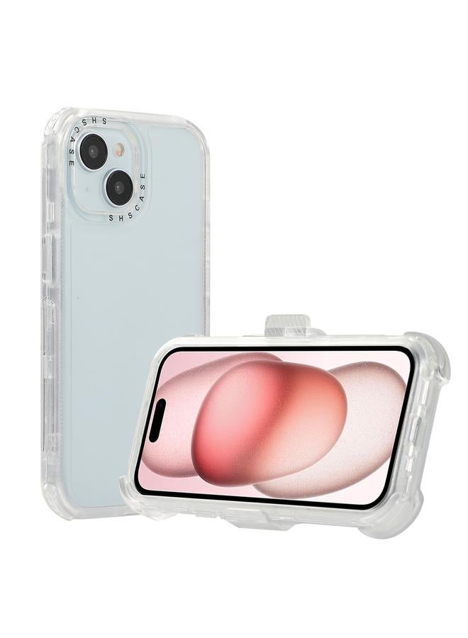 S-TOP Case For iPhone 13 Frosted PC+TPU Phone Case with Back Clip - Image 3