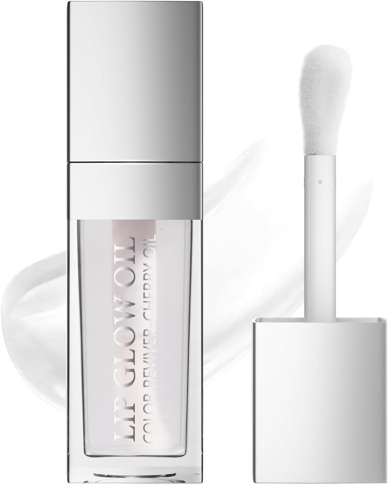 Plumping Lip Oil, Shimmery Glosses with Soft Brush for Women, for Teens, Long Lasting Moisturizing Lip Glow Oil Nourishing Non-sticky (06#, Medium) - Image 1