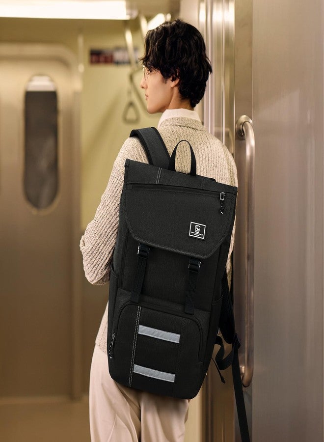 OIWAS Travel Backpack for Women Men 15.6 Inch Laptop Backpack Lightweight Flap Backpack Business Work Computer Backpacks Travel Outdoor Casual Daypack - Image 2