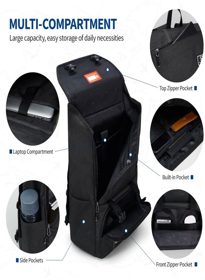 OIWAS Travel Backpack for Women Men 15.6 Inch Laptop Backpack Lightweight Flap Backpack Business Work Computer Backpacks Travel Outdoor Casual Daypack - Image 3