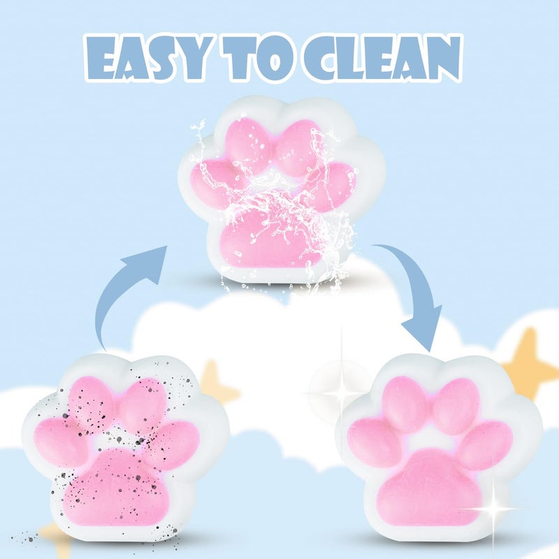 JANESVISSY Squishy Pack Squishy Fidget Toys Kit Include Squishies(1 Big Cat Paws & Chick 1 Norma Chick & Cat Paws.2 Hamster) Squeeze Toy Birthday Gift for Girls  Boys  Kids - Image 4