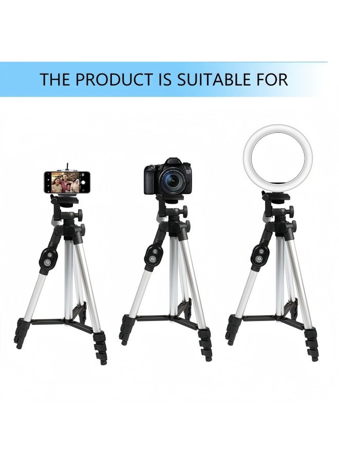 Mobile Phone Stand Tripod 3110 Mobile Phone Live Broadcast Stand Outdoor Floor Fishing Light Gold Support Stand - Image 4