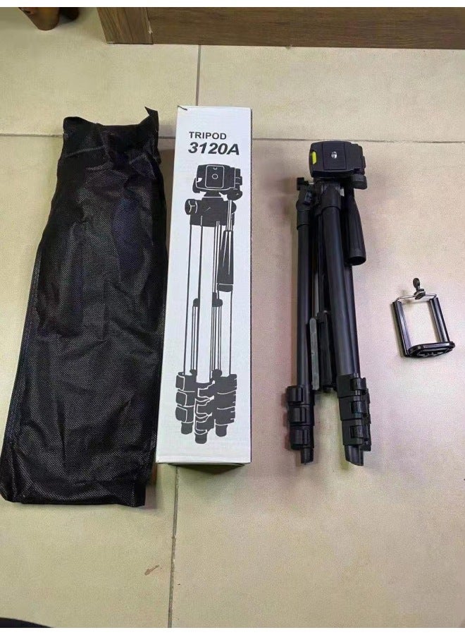 Mobile Phone Stand Tripod 3110 Mobile Phone Live Broadcast Stand Outdoor Floor Fishing Light Gold Support Stand - Image 1