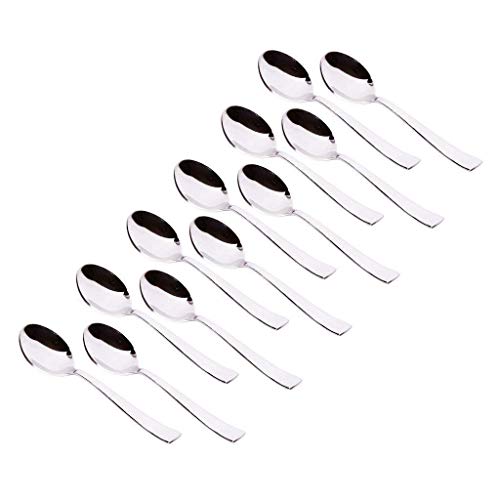 KC Stainless Steel Spoon Set, 12 Pieces, Indian Kitchen Utensils (12 Spoons Set) - Image 3
