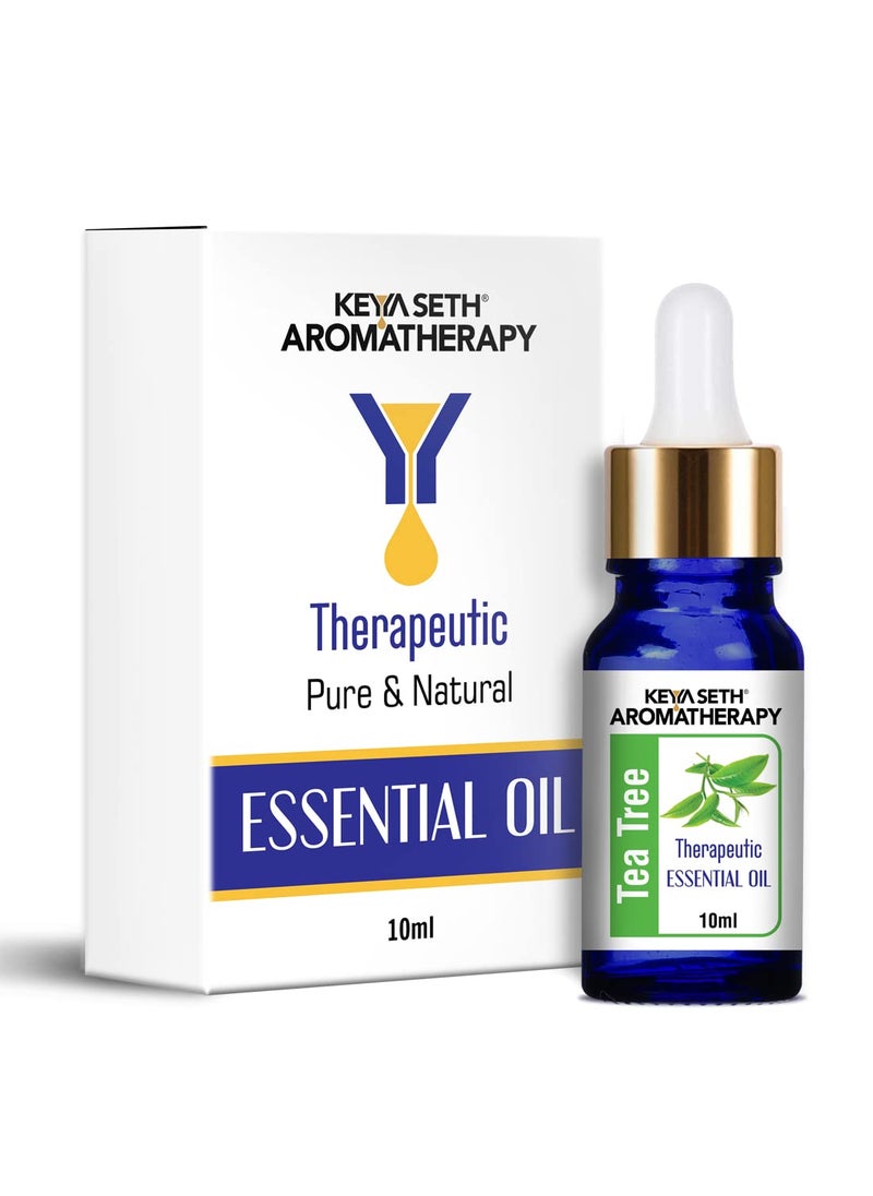 KEYA SETH AROMATHERAPY, DEVICE OF DROP KEYA SETH AROMATHERAPY DEVICE OF DROP Tea Tree Essential OilTherapeutic PureNaturalFor HairSkinFaceDandruff And Oily ScalpAcneOily Skin 10Ml  - Image 1