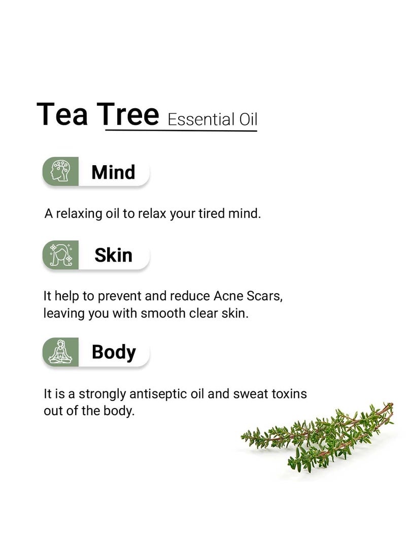 KEYA SETH AROMATHERAPY, DEVICE OF DROP KEYA SETH AROMATHERAPY DEVICE OF DROP Tea Tree Essential OilTherapeutic PureNaturalFor HairSkinFaceDandruff And Oily ScalpAcneOily Skin 10Ml  - Image 4
