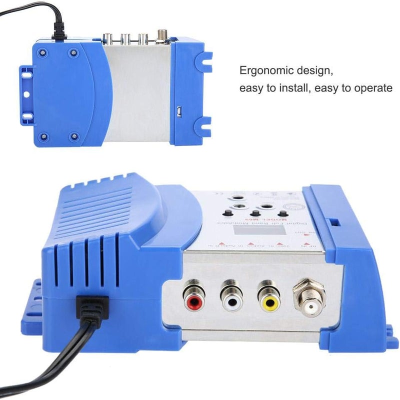 cheekyglo Digital RF Modulator Audio Video AV inputs into RF & TV Output Signals AV RF AV TV Converter, VHF UHF Signal Amplifier for Satellite Receivers, Video Cameras, Game Consoles, CCD Cameras US Plug - Image 4