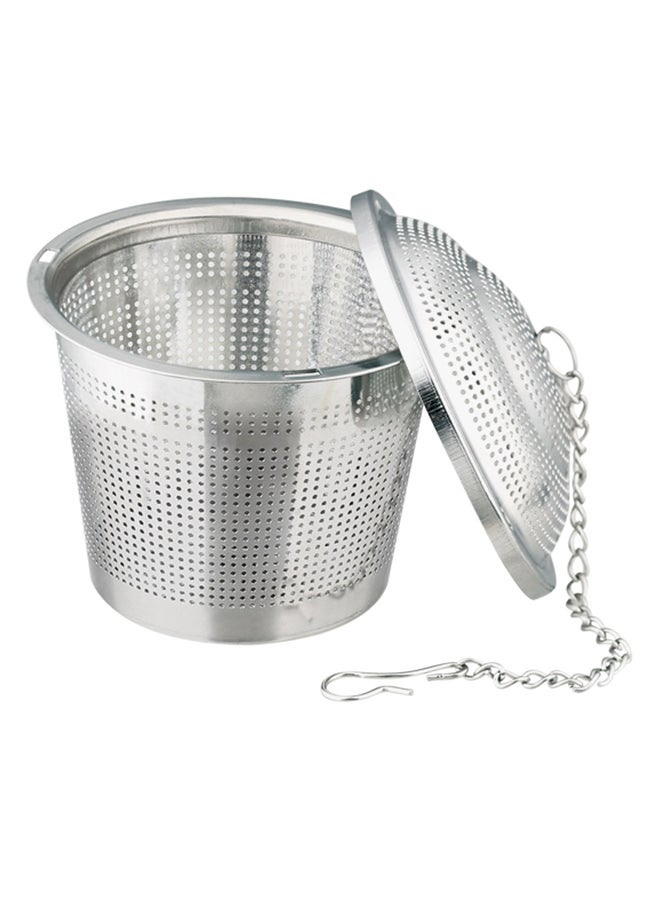 AL SANIDI Teapot strainer, Stainless steel tea Filter, Silver, medium  - Image 3