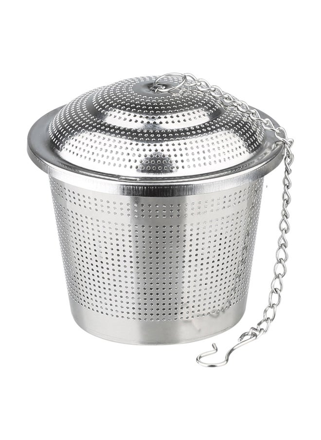 AL SANIDI Teapot strainer, Stainless steel tea Filter, Silver, medium  - Image 1