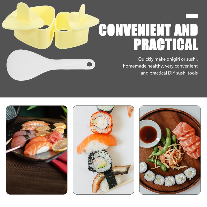 2 Sets of Onigiri Rice Maker Onigiri Press Reusable Rice Maker Sushi - Image 3