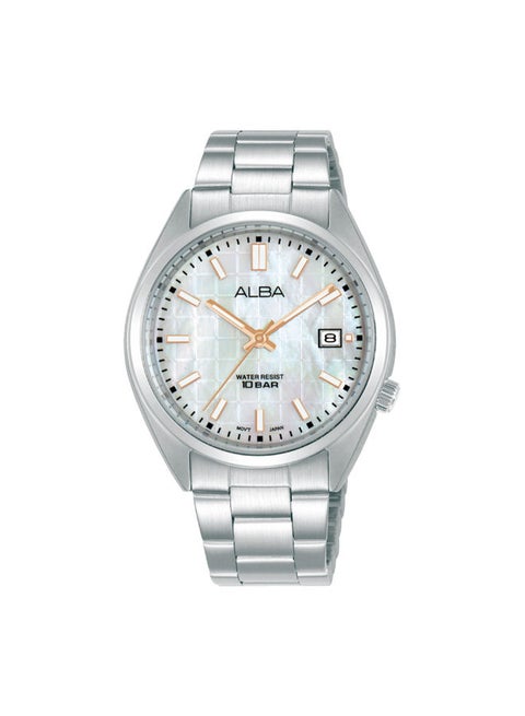 ساعة يد من  الفولاذ المقاوم للصدأ بعقارب AG8M47X1