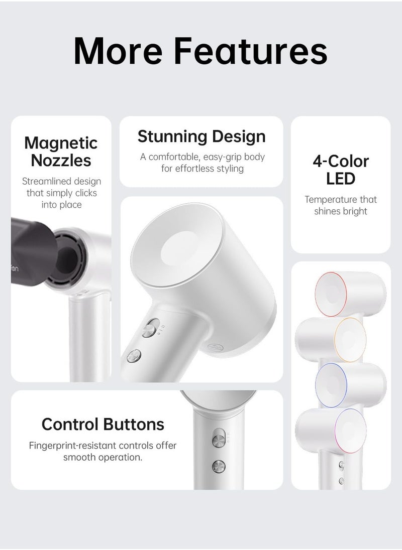 Laifen - Laifen, Swift Special Hair Dryer, High Speed, Low Noise with 3 Magnetic Nozzle to dry, style and define your curls - Image 1