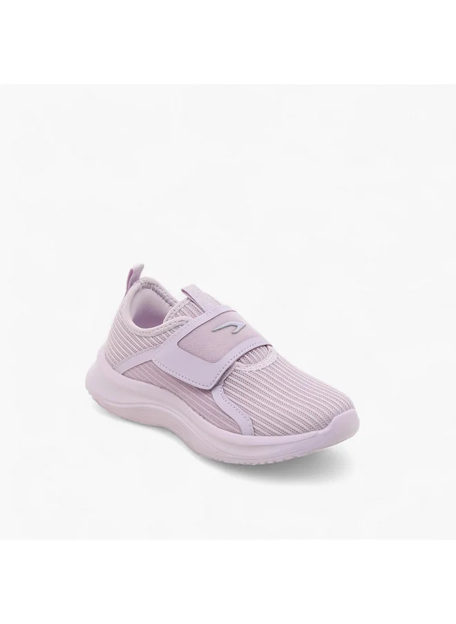 Dash Girls Logo Detail Sports Shoes with Hook and Loop Closure