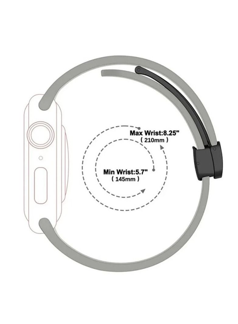 Silicone Replacement Band for Apple Watch 42/44/45/49mm Series 8 Ultra Purple - Image 2